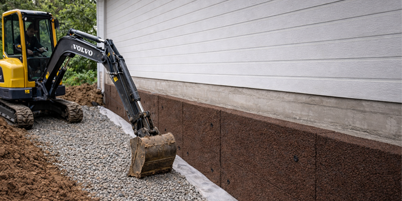 Dränering - Professionell dränering med Isodrän